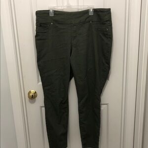Jordache Olive Green Denim Legging
